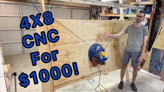I Mounted A MASSIVE CNC To The Ceiling Of My TINY Workshop!