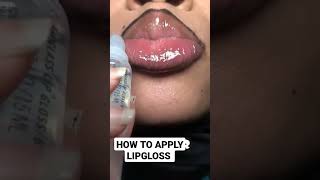 How To Apply LIPGLOSS To Thick Lips #shortsfeed #lipstick