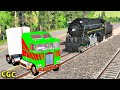 Stuck at Rails vs Steam Locomotive BeamNG Drive