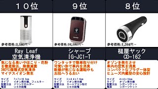 2023年【車内の空気をリフレッシュ】車載用空気清浄機 人気ランキングTOP10