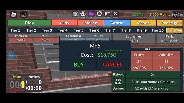 How to unlock next tier gun and prestige - Zombie Uprising