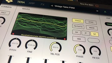 Tera Pro Synth UPDATED with New WAVES Wavetable Module IAP - Demo for the iPad