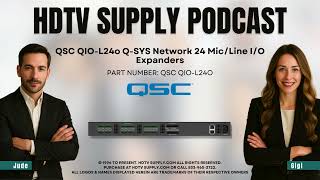 QSC QIO-L24o Q-SYS Network 24 Mic/Line I/O Expanders
