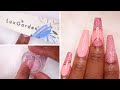 DIP NAILS WITH TIPS | First Impressions of Lux Garden Dip Powder Kit | Colorblocking With Dip Powder