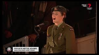 Hettie Adams NZ National Anthem 240421