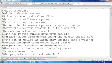 Electrum security and offline transaction