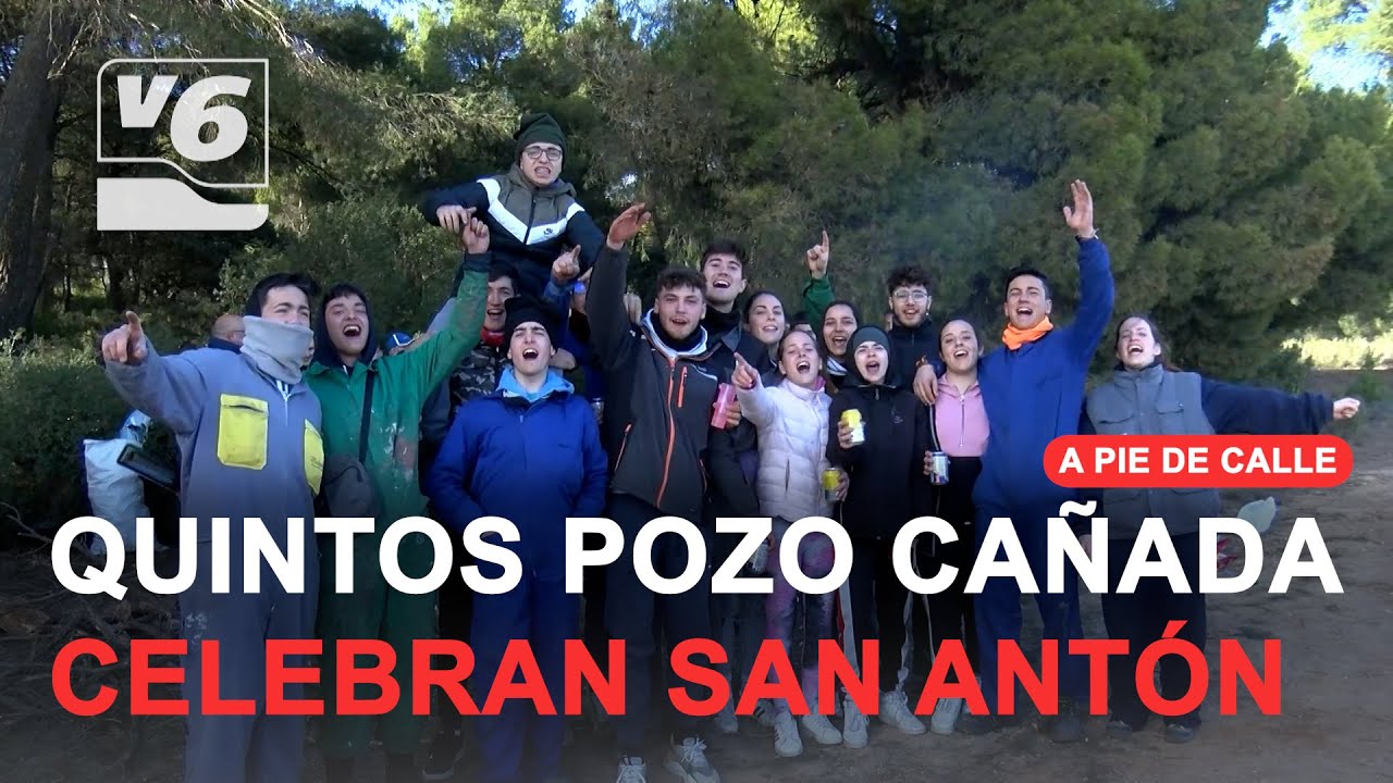 Los quintos de Pozo Cañada celebran San Antón
