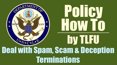 Beëindiging wegens schending van het beleid inzake spam, oplichting en misleidende inhoud | juli ...