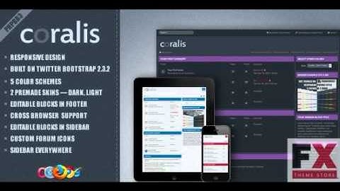 Preview Coralis - Responsive Theme for phpBB3