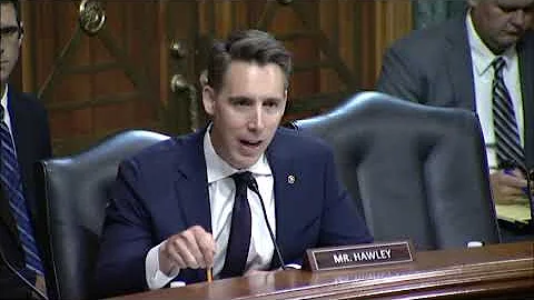 Senator Hawley Questions Judicial Nominee Over Rol...