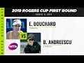 Eugenie Bouchard vs. Bianca Andreescu | 2019 Rogers Cup First Round | WTA Highlights