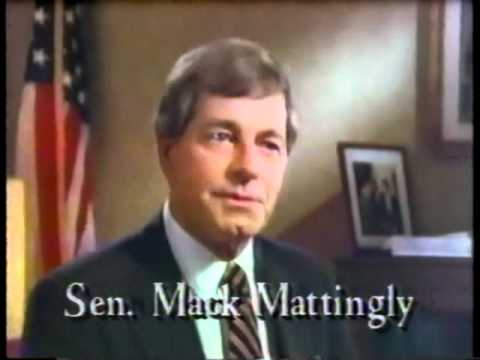 From 1986, here is a political ad from Senator Mack Mattingly, the incumbent Republican Senator (and first Republican from GA post-Reconstruction) running for reelection. This one features Tony Griffin, a disabled person, who could have been caught under Medicaid red tape due to some hospital regulations. Mattingly lost reelection to Wyche Fowler, yet Reagan appointed him to NATO Assistant Secretary-General for Defense Support.