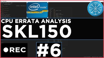 Stream Recording: Intel CPU Errata analysis #6