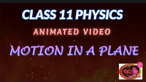 MOTION IN A PLANE //Ch-4 //CLASS XI PHYSICS ANIMATED VIDEO//CBSE BOARD//ENGLISH MEDIUM/NEET/JEE/ICSE
