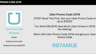 Uber Promo Code 2018 is R67AMUE