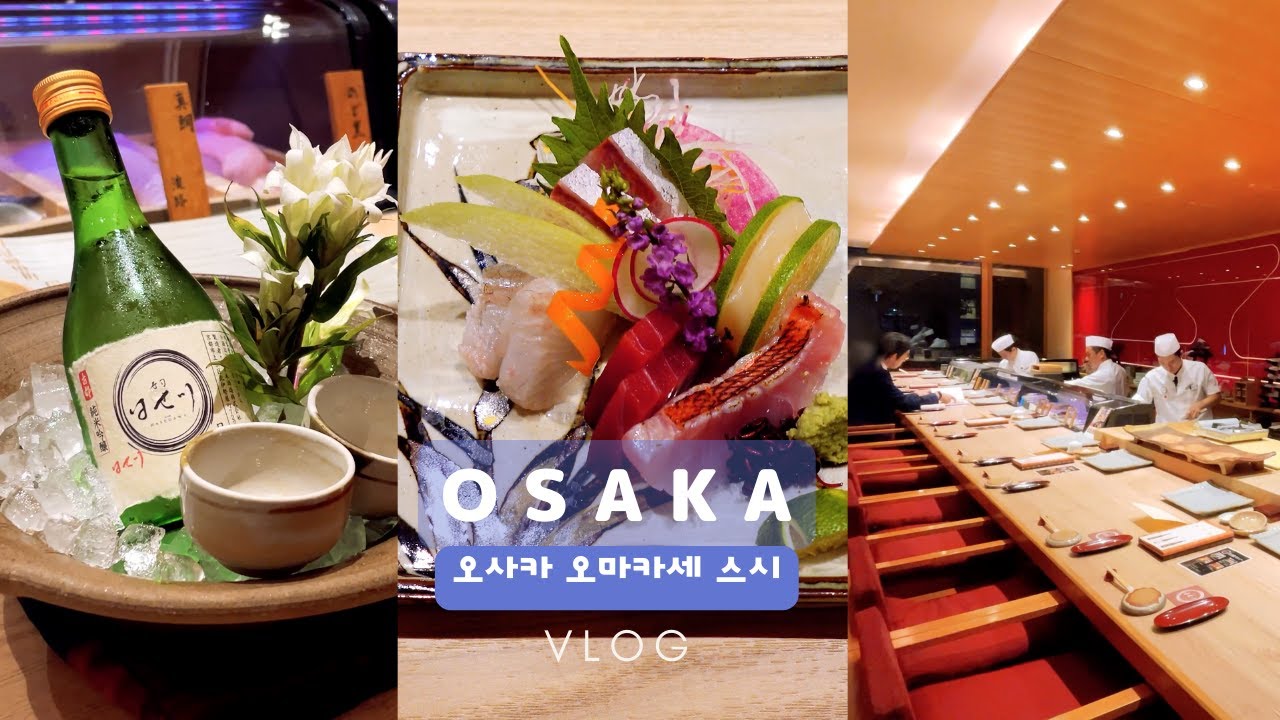 오사카 스시 오마카세 | 신사이바시 초밥 코스 | 텐마 장어덮밥, 히츠마부시 | 일본여행 | 일본식당 예약방법 vlog