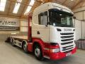New In Stocklist For Sale: SCANIA R450 8X2 *EURO 6* BEAVERTAIL / FLATBED - 2016 - PO66 UHR