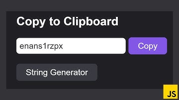 Copiando Texto Para a Área de Transferência com JavaScript