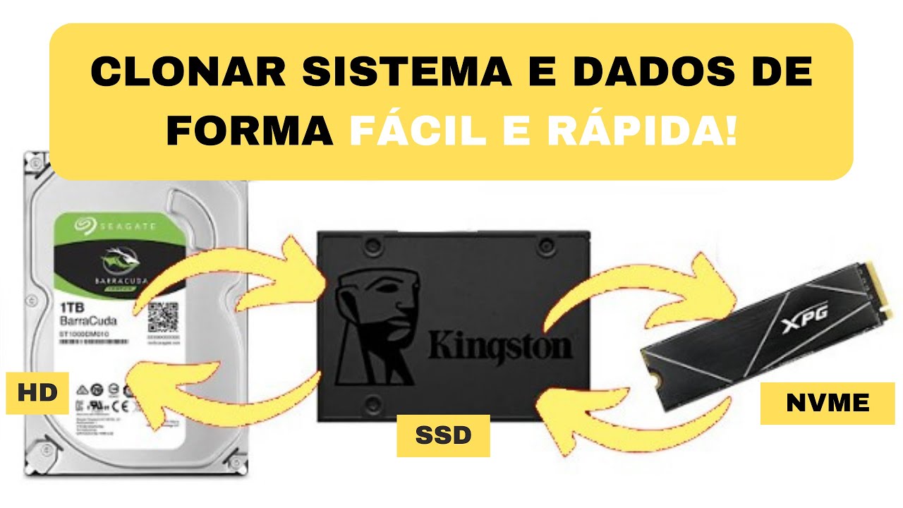 Como Clonar HD para SSD SEM Formatar do Zero! Passo a Passo Prático ...