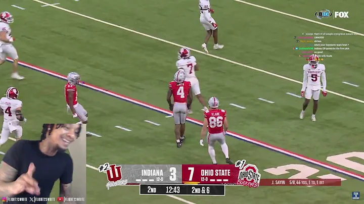 FlightReacts To No. 2 Indiana  vs. No. 1 Ohio State Buckeyes Highlights | Big 10 Championship!