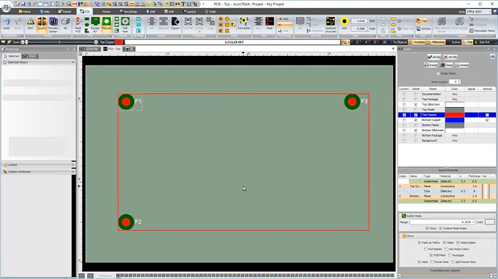 PCB Fiducial Marks Using the AutoTRAX DEX PCB Designer