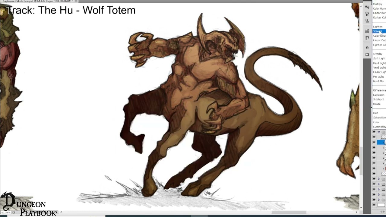 Beasts Demon 6 - Armanite Time Lapse Painting