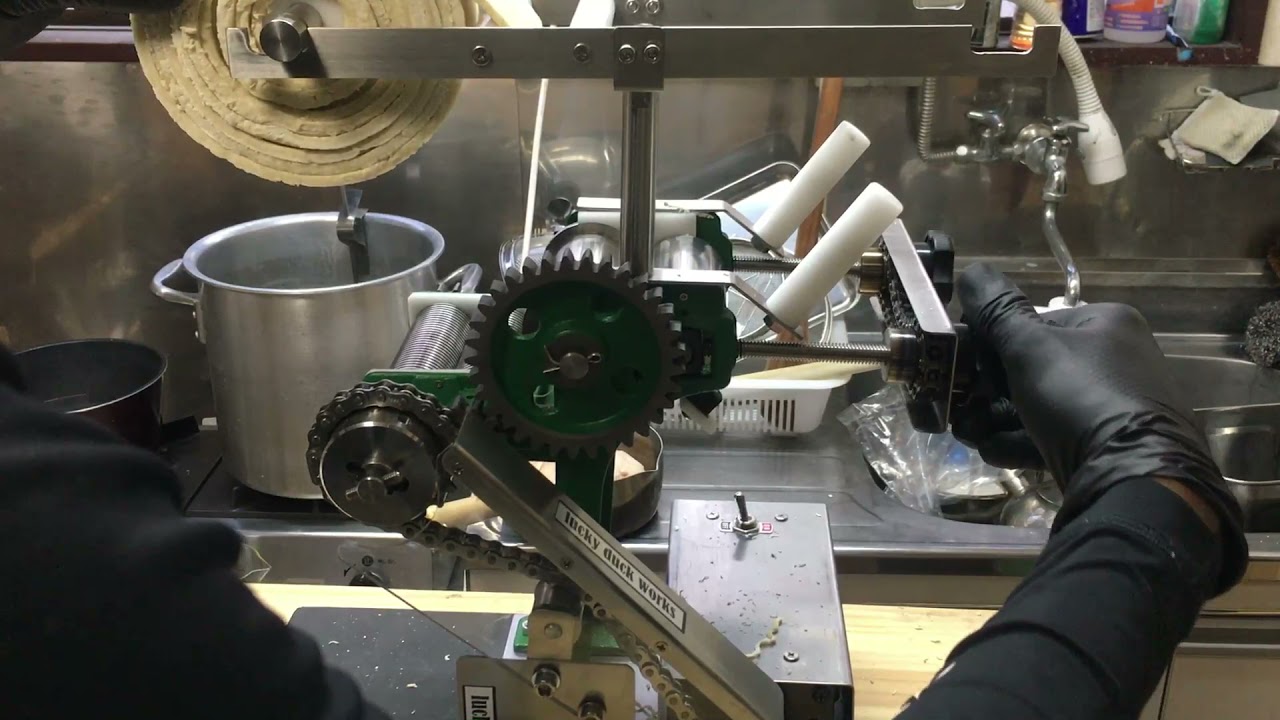 小野式製麺機　1型片刃自動化キット　自作ラーメン
