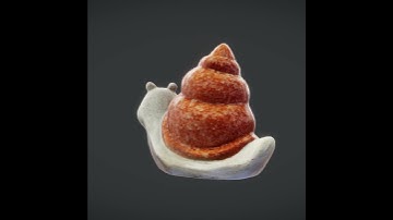 Vintage Snail Figurine 3D Scan #UnrealEngine #Unity #VR #3DArt #GameDev #VirtualWorlds #Fab