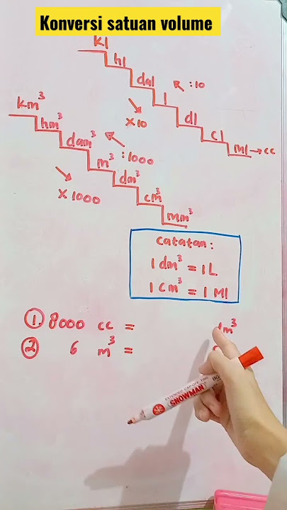 belajar matematika konversi satuan volume #matematika #maths #shorts