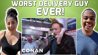 CONAN DELIVERS CHINEESE FOOD IN NYC | REACTION