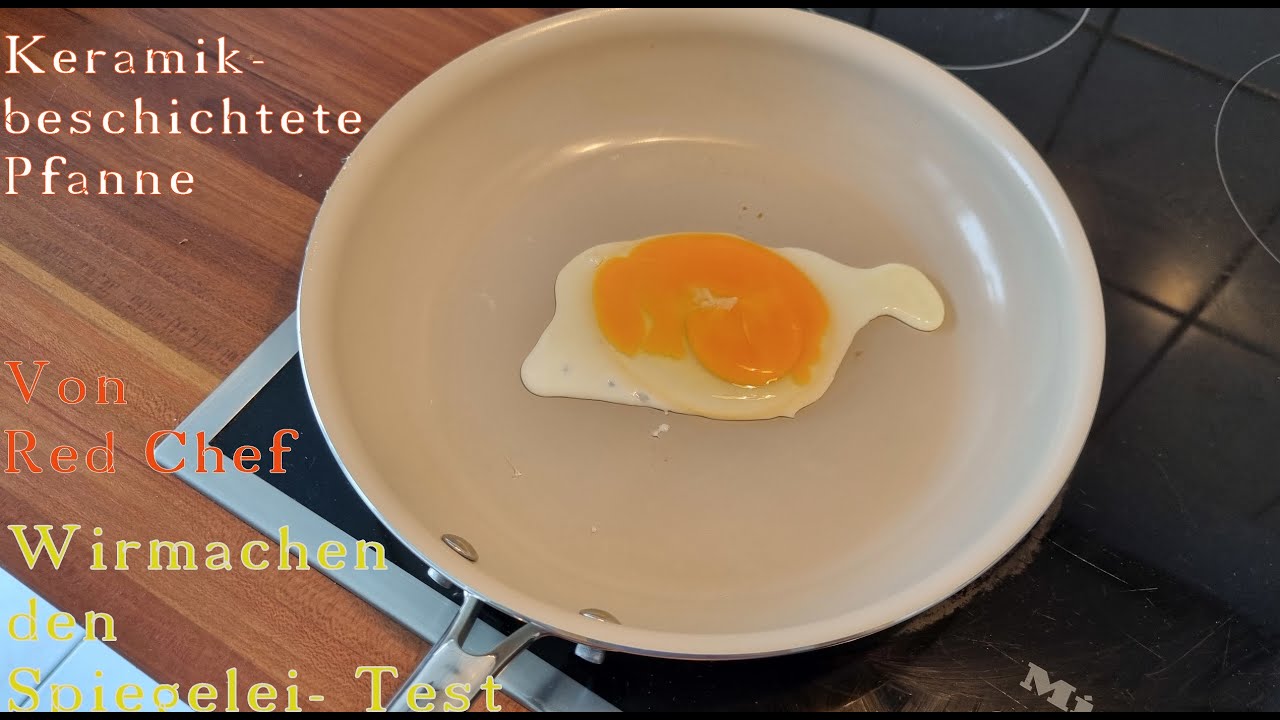 Keramik beschichtete Pfanne von Red Chef. Was kann sie? Unboxing und Spiegeleitest.