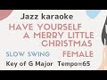 Have yourself a merry little Christmas [JAZZ KARAOKE sing along BGM with lyrics] The female key