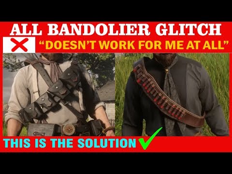 BANDOLIER GLITCH TROUBLE SOLUTION (Alternative Method) on Red Dead Online