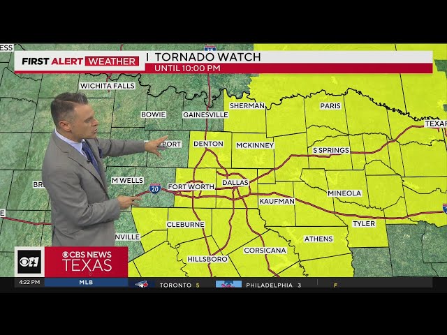 Tornado Watch issued for North Texas until 10 p.m. class=