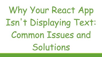 Why Your React App Isn