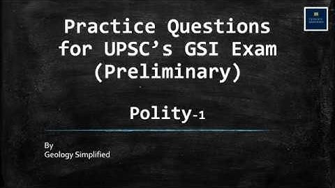 Practice questions for UPSC