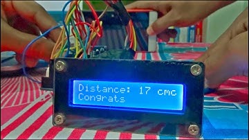How to make a distance measuring device using Arduino Uno,HCSR-04,LCD(16*2)|Full Tutorial