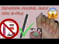 How to: Remove Polygel without Nail Drill | Tagalog