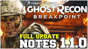 Ghost Recon Breakpoint: Title Update 1.1.0 FULL Patch Notes and Terminator Teaser!