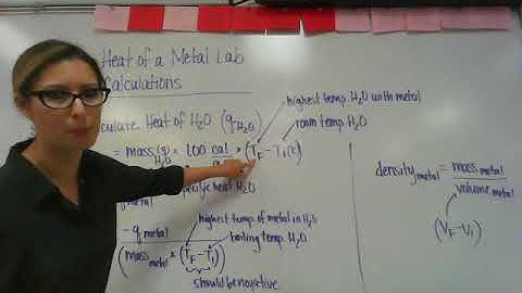 Specific Heat of a Metal Lab Calculations