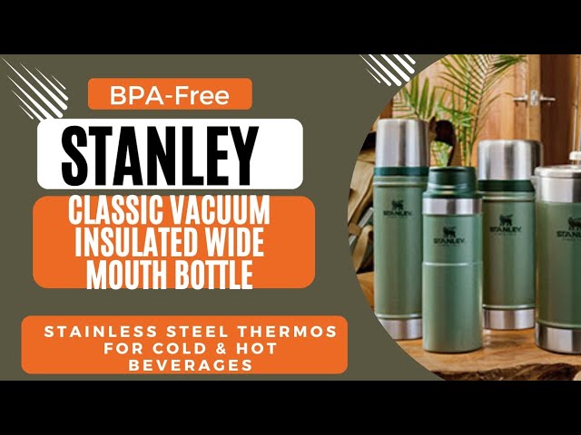 Stanley Classic Vacuum Insulated Wide Mouth Bottle - Stainless Steel Thermos  @Productsjunction 