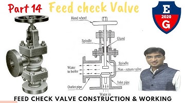 14| feed check valve working and construction
