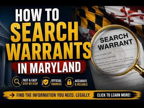 How to search warrants in Maryland