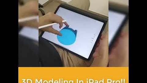 3D Modelling on the iPad|3D Modeling On iPad In Shapr3D|Shapr3D - Think & Design in 3D