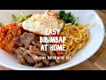 Easy bibimbap at home  korean mixed rice dish  be in canada