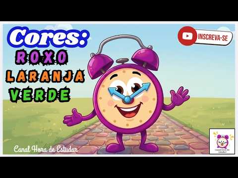 Cores: Laranja, Roxo e Verde | Hora de estudar #cores #infantil #educaçãoinfantil #pedagogia #abc