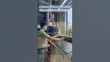 Automatic Door Panel Grooving & Hinge Hole Drilling | Full CNC Processing Line for Cabinet Doors