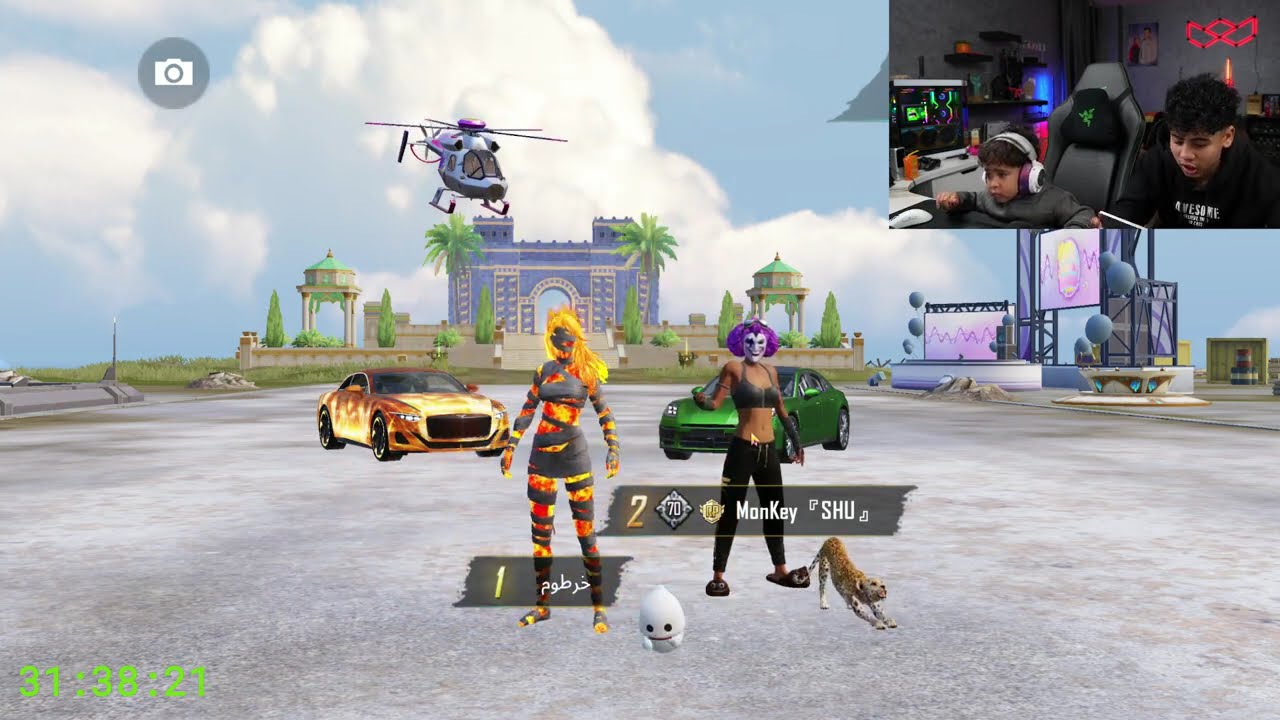 دوشا بيلعب ببجي موبايل مع لوليتا