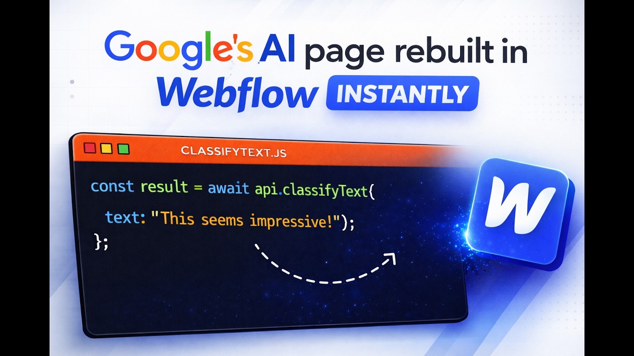 I cloned Google One AI in Webflow using AI + Flowboard - YouTube