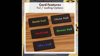Premium Business Cards | Foil, Spot UV &amp; Custom Laser-Cut Designs
